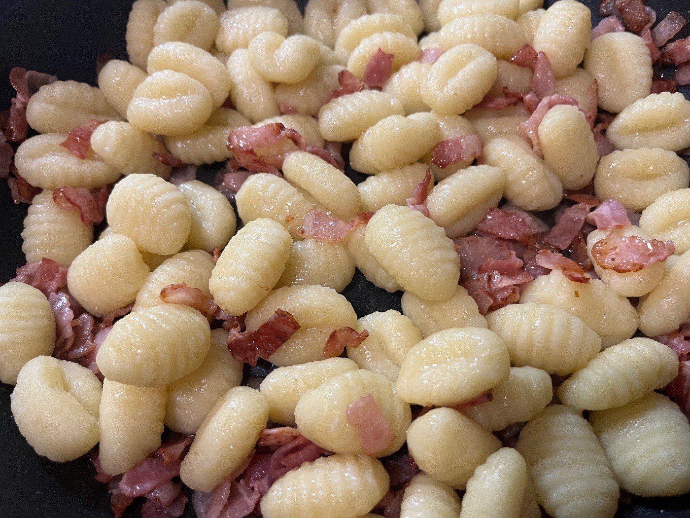 Gnocchi carbonara – 3. lépés