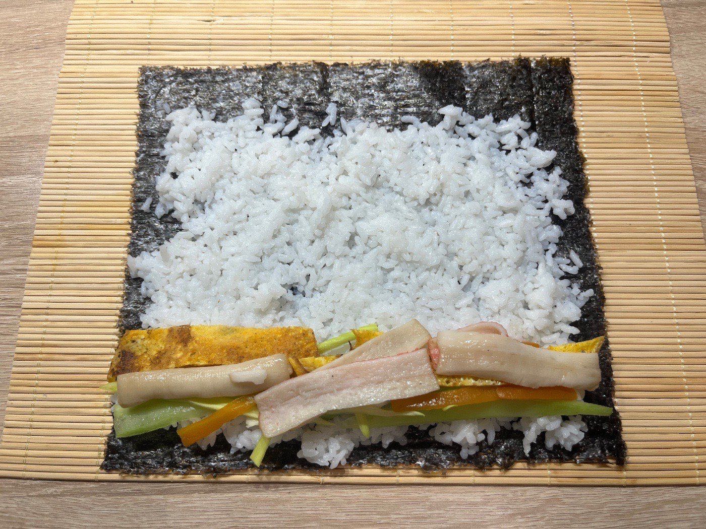 Sushi – 4. lépés