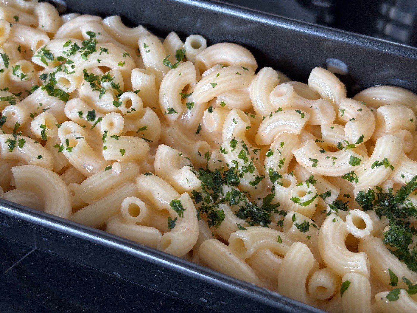 Mac and cheese ropogós baconnel – 4. lépés