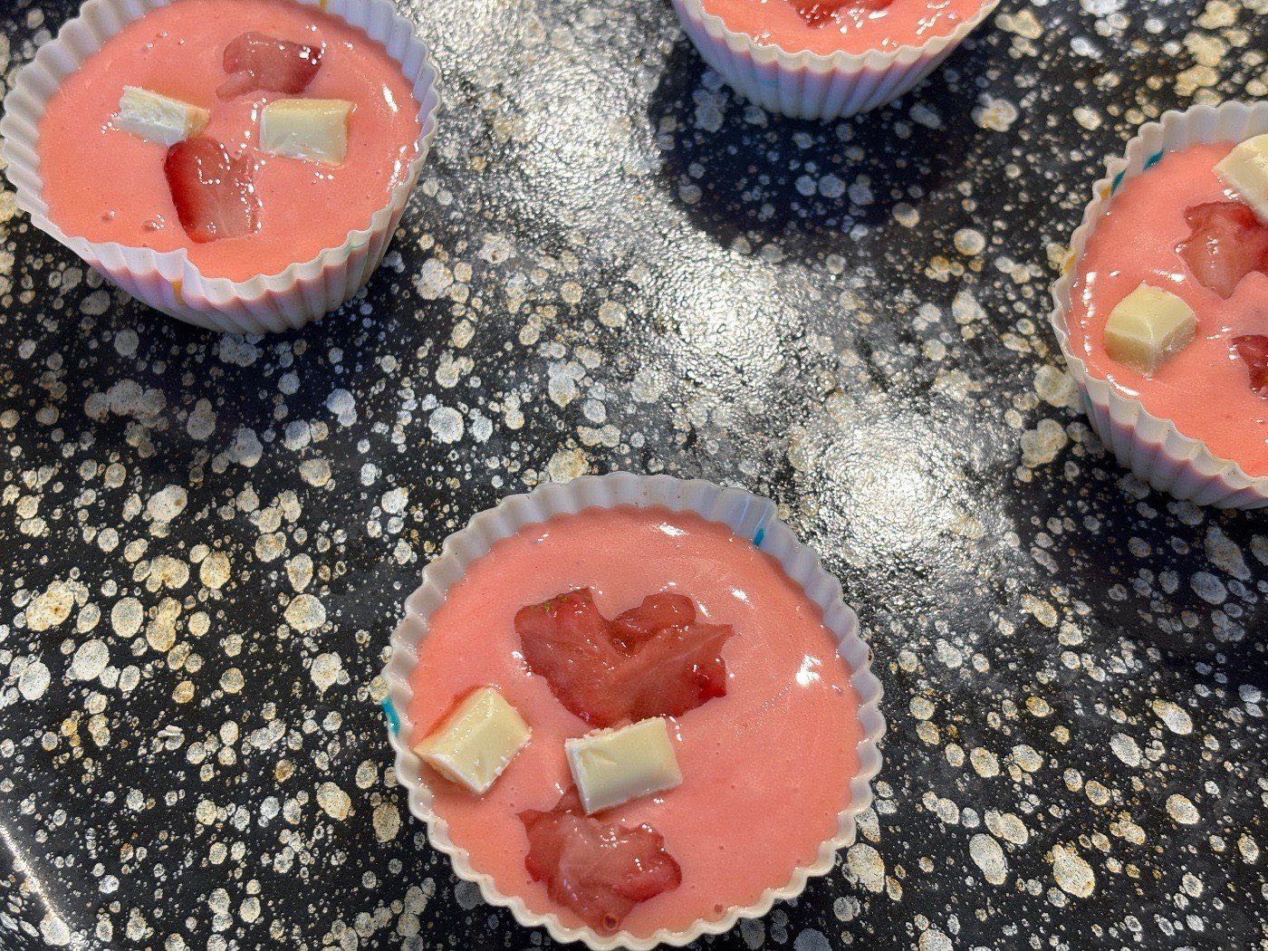 Epres-fehércsokis muffin – 4. lépés