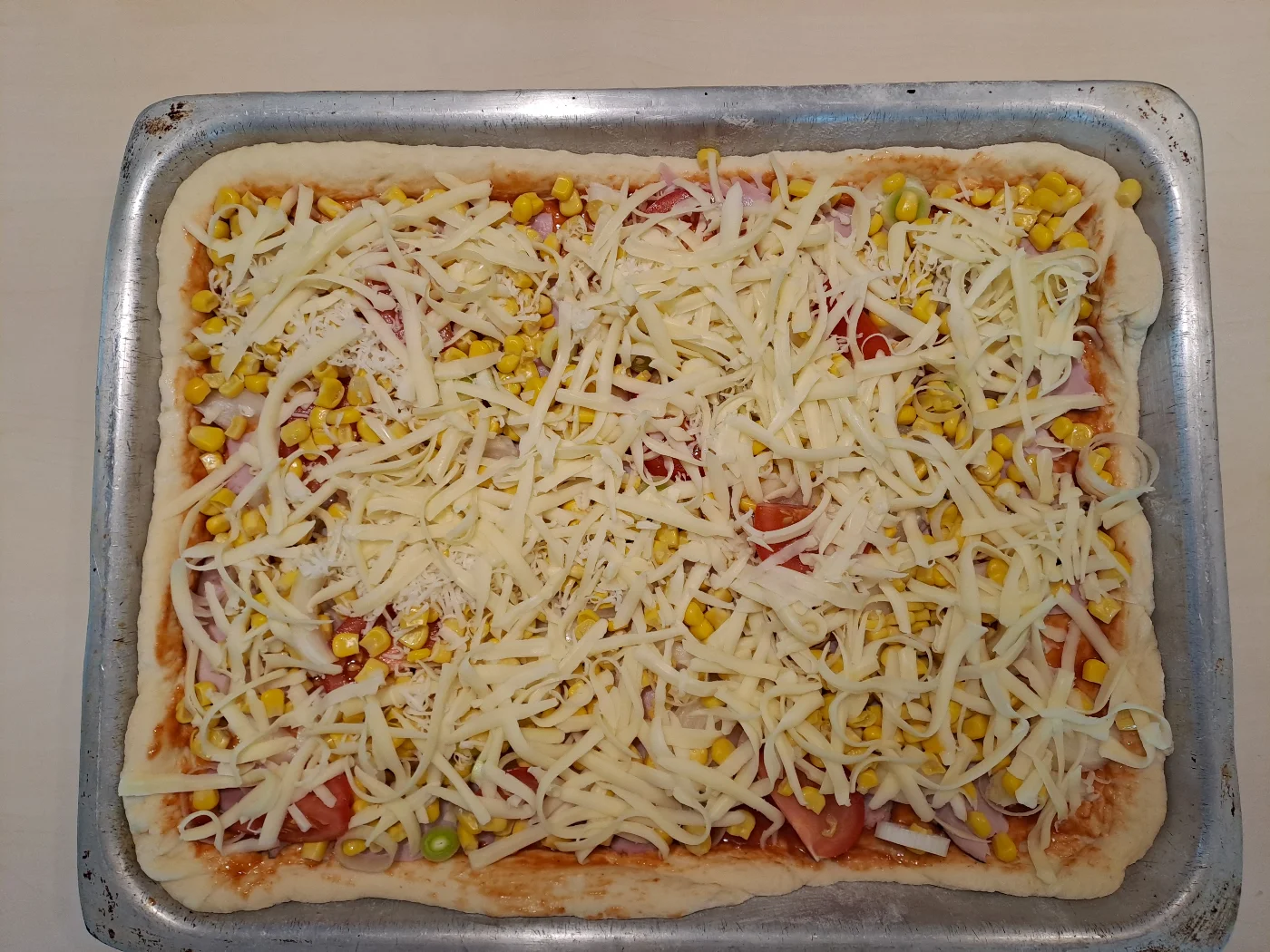 Tepsis pizza – 3. lépés