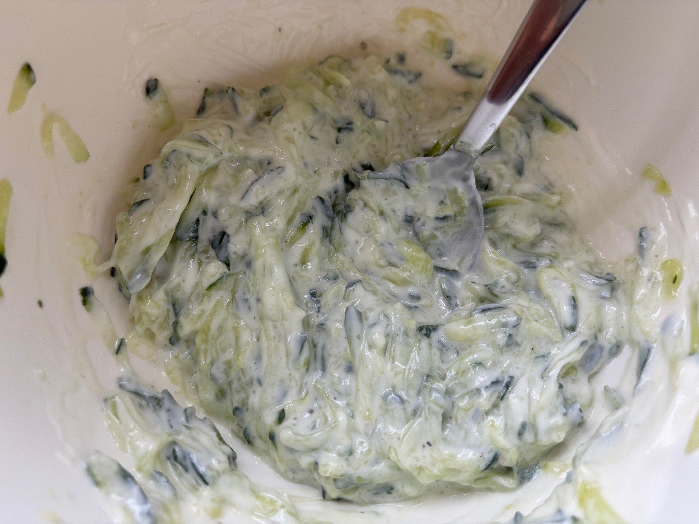 Gyors tzatziki saláta – 2. lépés