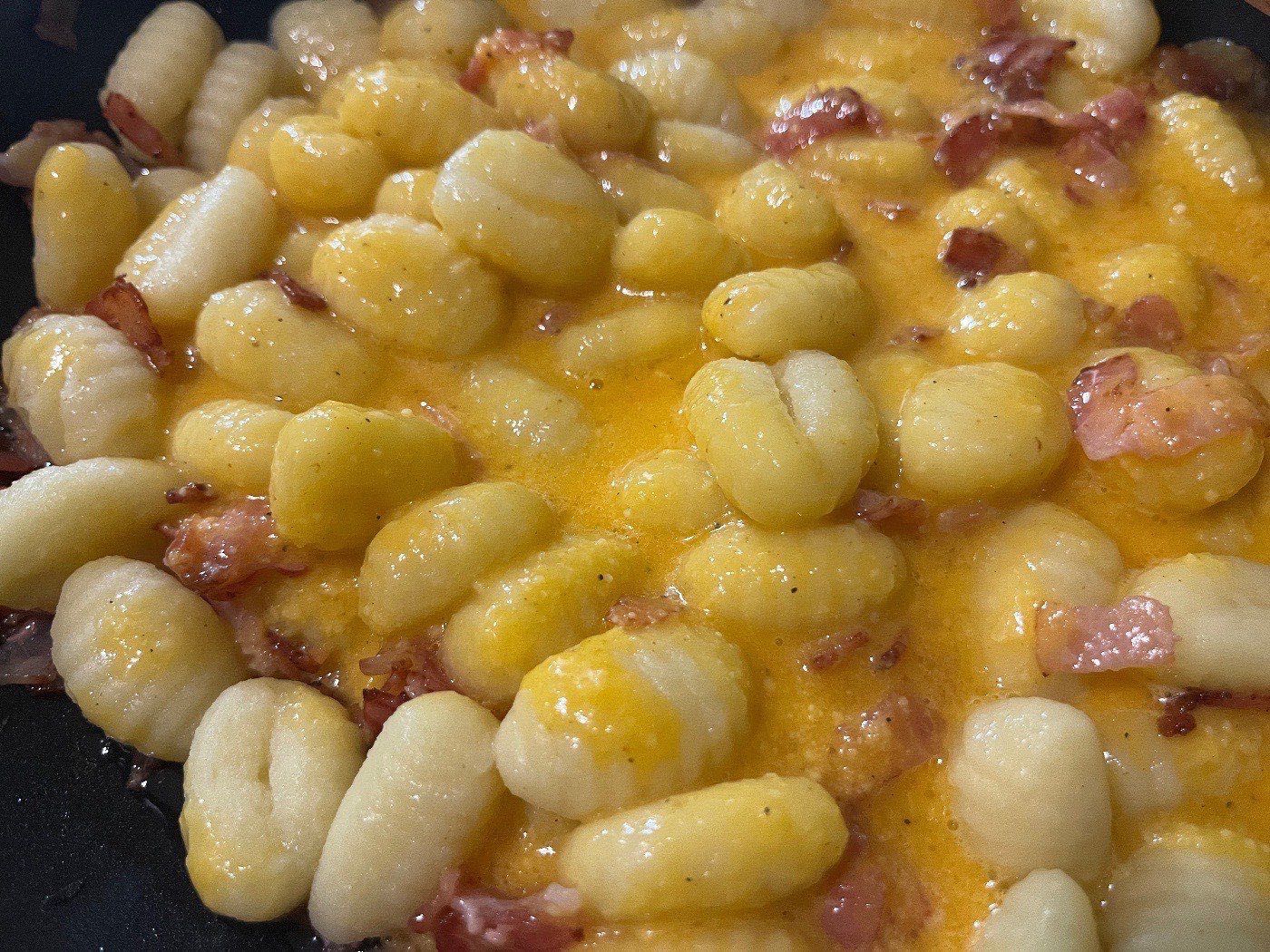 Gnocchi carbonara – 4. lépés
