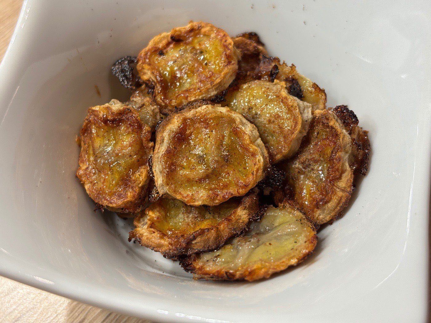 Mézes-fahéjas banánchips – 2. lépés